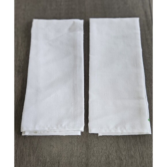 Hallie St. Mary Christmas Holiday Red Candles Holly & Berries Tea Towels Linen - Picture 7 of 8